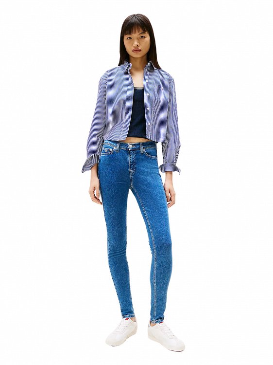 Tommy Hilfiger Γυναικείο Τζιν Παντελόνι DW0DW20220 1A5 Μπλε Skinny Fit