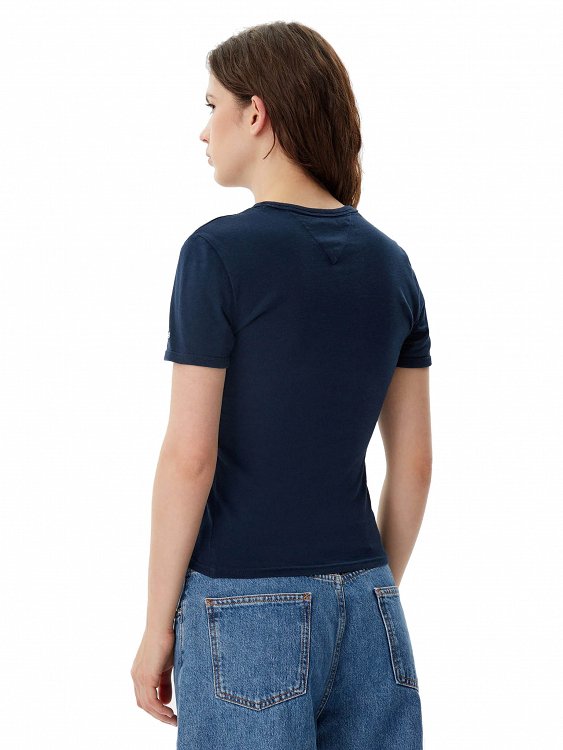 Tommy Hilfiger Γυναικείο T-Shirt DW0DW20323 C1G Μπλε