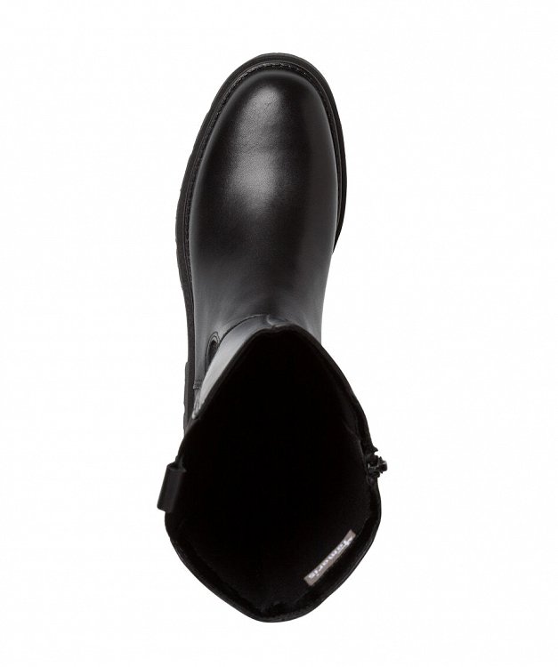 Tamaris Δερμάτινη Μπότα Flat 1-25608-43 001 Black