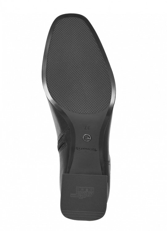 Tamaris Δερμάτινο Μποτάκι 1-25346-43 003 Black Leather