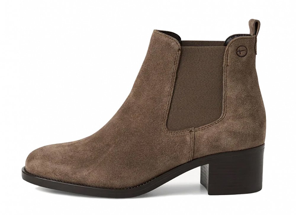 Tamaris Δερμάτινο Μποτάκι 1-25026-41 378 Taupe