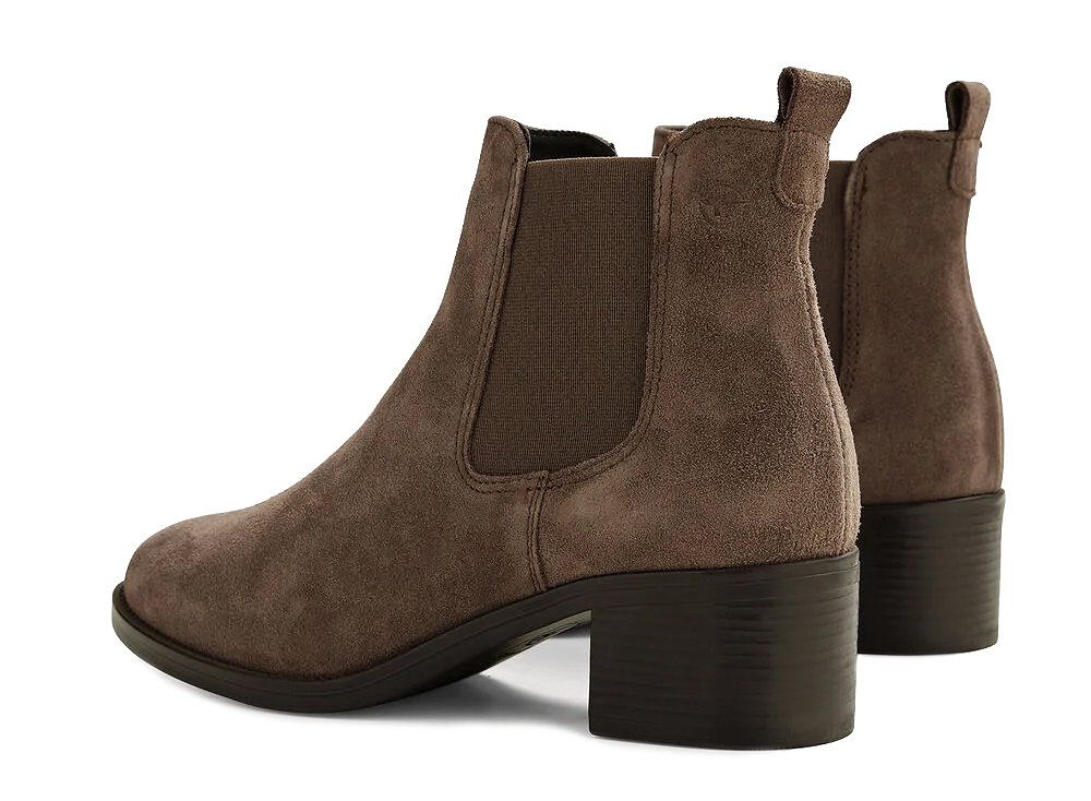 Tamaris Δερμάτινο Μποτάκι 1-25026-41 378 Taupe