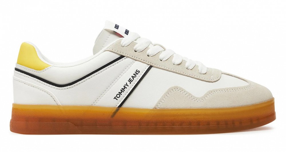Tommy Hilfiger Ανδρικό Sneaker TJM Leather Retro Cupsole EM0EM01414 ZGR Eureka Yellow