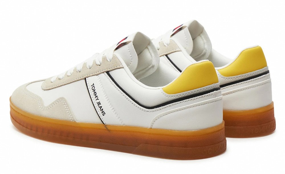 Tommy Hilfiger Ανδρικό Sneaker TJM Leather Retro Cupsole EM0EM01414 ZGR Eureka Yellow