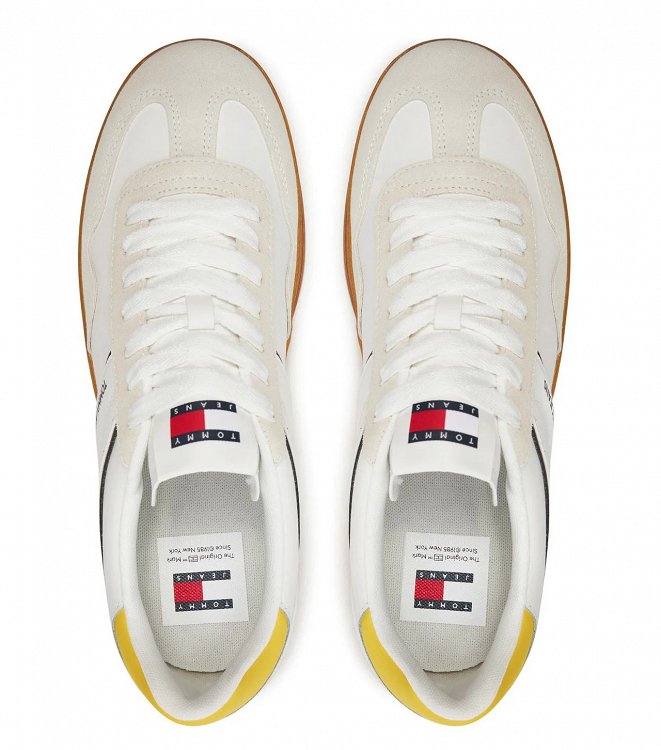 Tommy Hilfiger Ανδρικό Sneaker TJM Leather Retro Cupsole EM0EM01414 ZGR Eureka Yellow