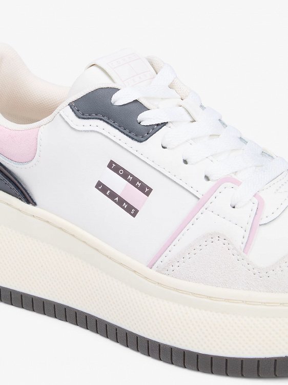 Tommy Hilfiger Tjw Retro Basket Flatform EN0EN02916 0GD Εκρού
