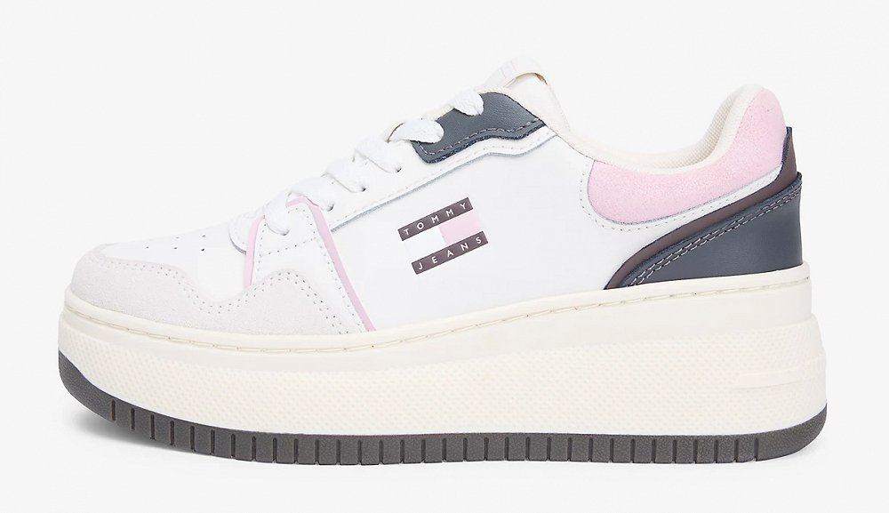Tommy Hilfiger Tjw Retro Basket Flatform EN0EN02916 0GD Εκρού