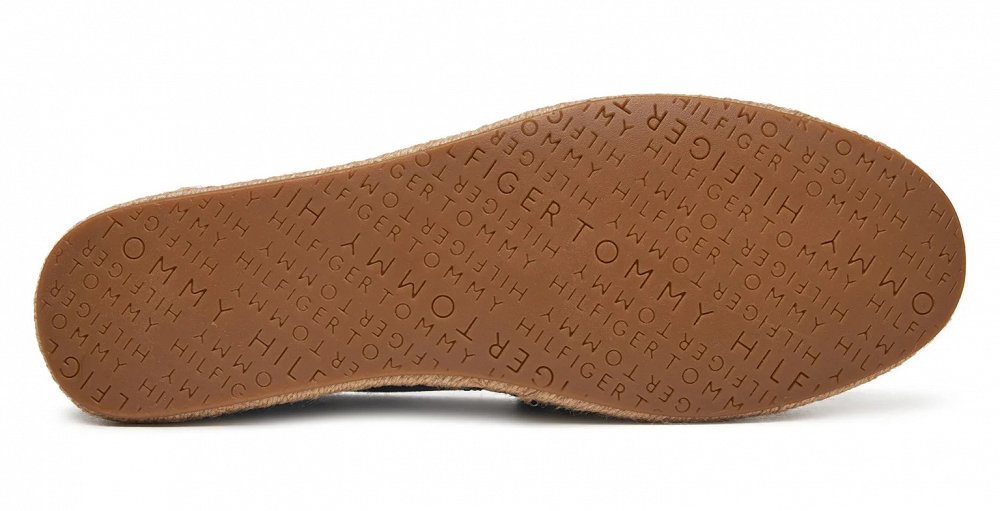 Tommy Hilfiger Γυναικείες Εσπαντρίγιες Flag Canvas Espadrille FW0FW08541 BDS Μαύρο
