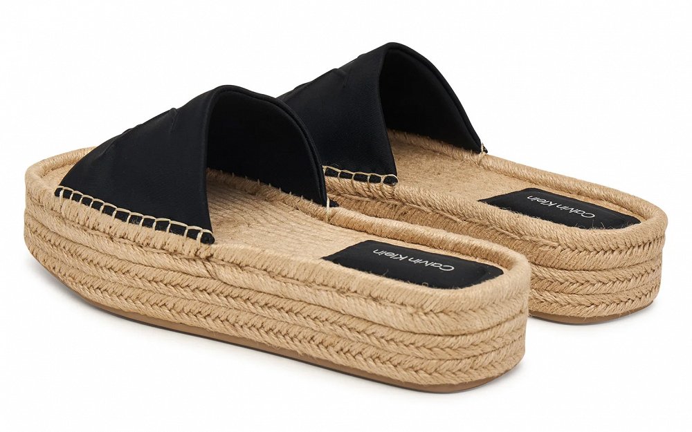 Calvin Klein Γυναικεία Παντόφλα Εσπαντρίγια HW0HW02894 BEH Μαύρο