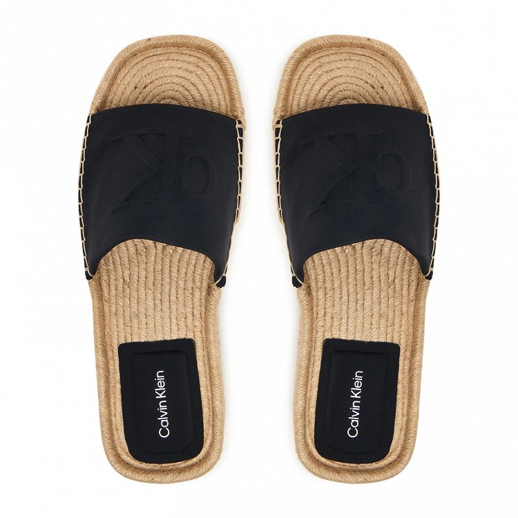 Calvin Klein Γυναικεία Παντόφλα Εσπαντρίγια HW0HW02894 BEH Μαύρο