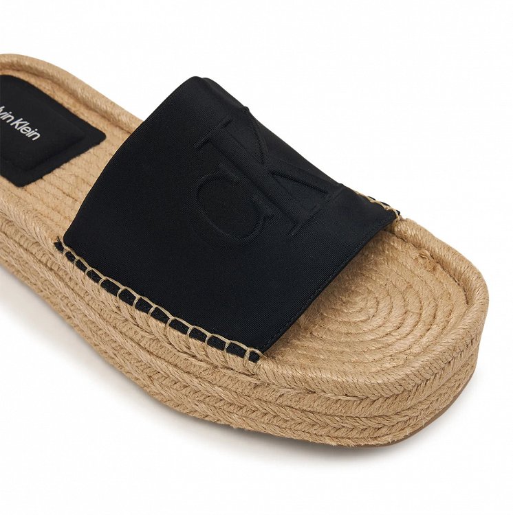 Calvin Klein Γυναικεία Παντόφλα Εσπαντρίγια HW0HW02894 BEH Μαύρο