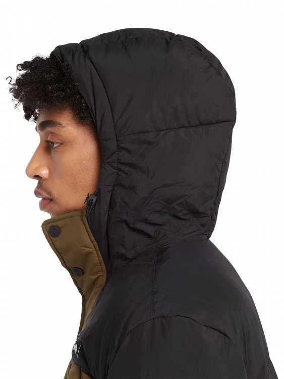 Timberland Ανδρικό Μπουφάν Archive Puffer Jacket A6S41 DX8 Λαδί/Μαύρο