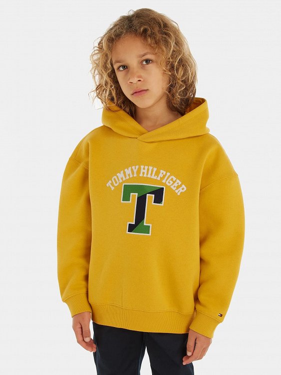 Tommy Hilfiger T Varsity Hoodie KB0KB08293 KEM College Gold