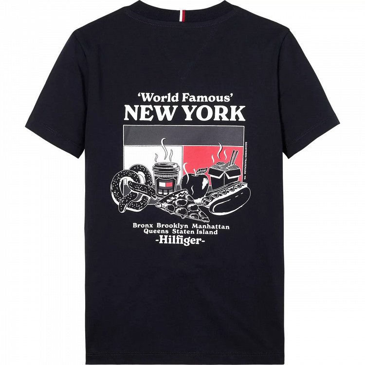 Tommy Hilfiger Finest Food Tee S/S KB0KB08931s DW5 Desert Sky Μπλε Σκούρο