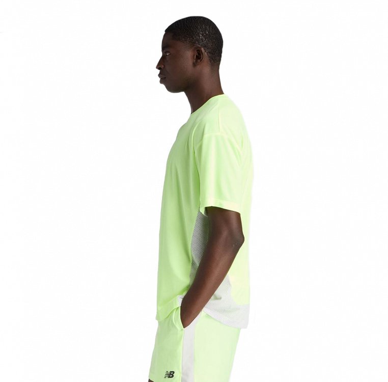 New Balance Ανδρικό T-Shirt Για Τρέξιμο Fast Days T-shirt MT6116HP AFG Πράσινο
