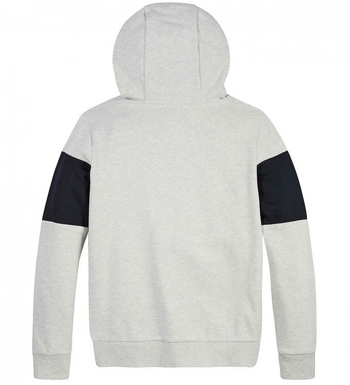 Tommy Hilfiger Essential Colorblock Hoodie KB0KB08385 P1N Light Grey Heather/Navy/Purple