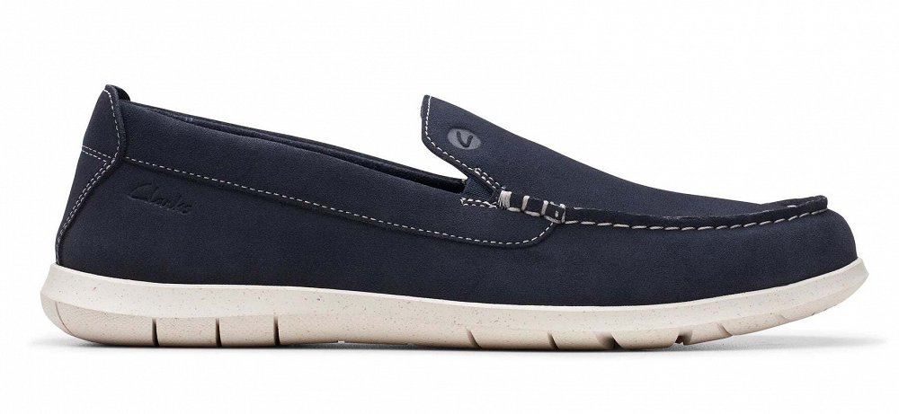 Clarks Flexway Step 26176955 Navy Suede