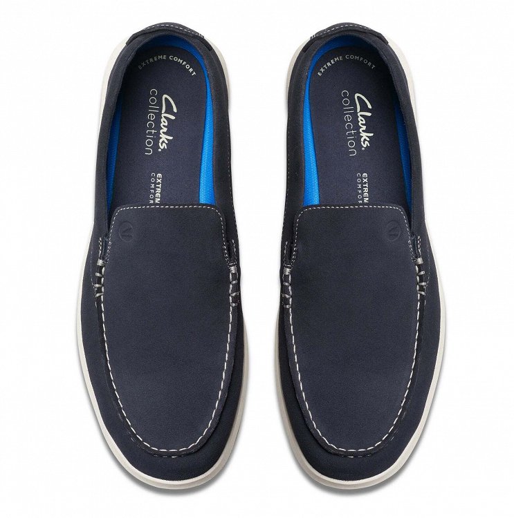 Clarks Flexway Step 26176955 Navy Suede