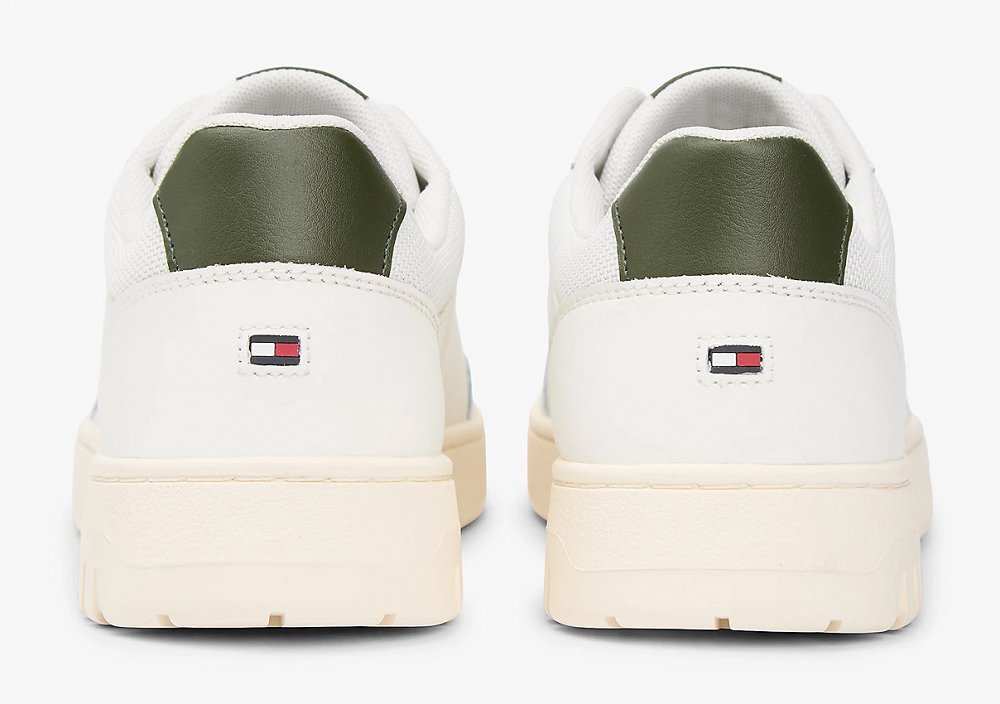 Tommy Hilfiger Ανδρικό Δερμάτινο Sneaker FM0FM05713 YBL Λευκό