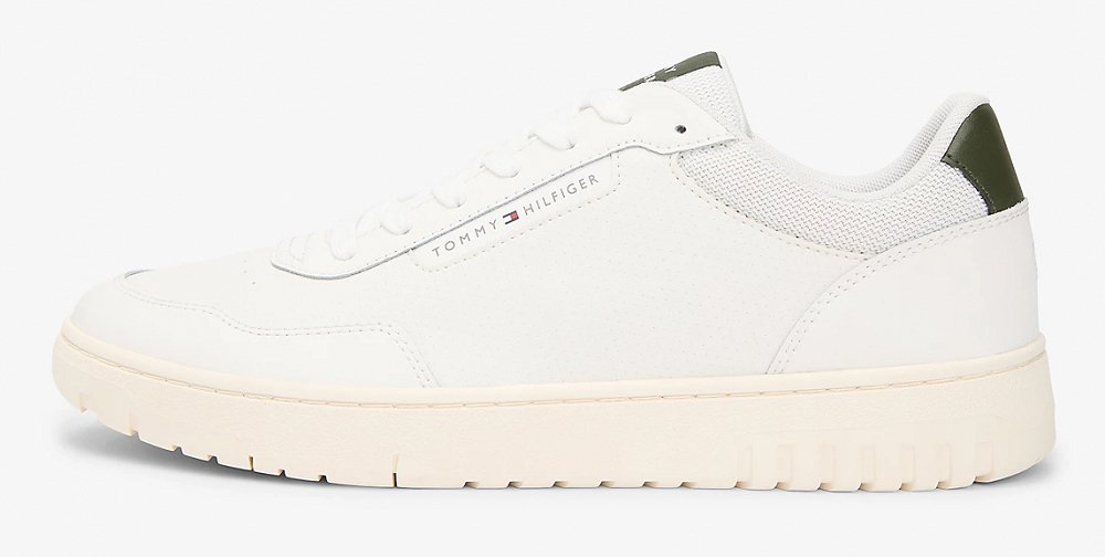Tommy Hilfiger Ανδρικό Δερμάτινο Sneaker FM0FM05713 YBL Λευκό