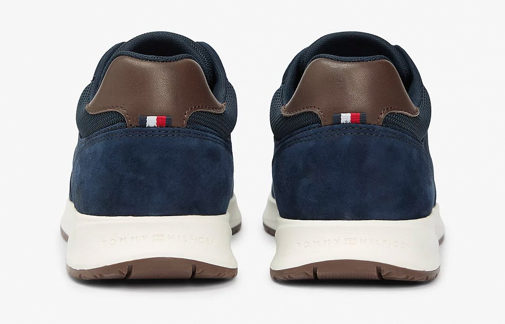 Tommy Hilfiger Ανδρικό Δερμάτινο Sneaker FM0FM05724 DW5 Μπλε