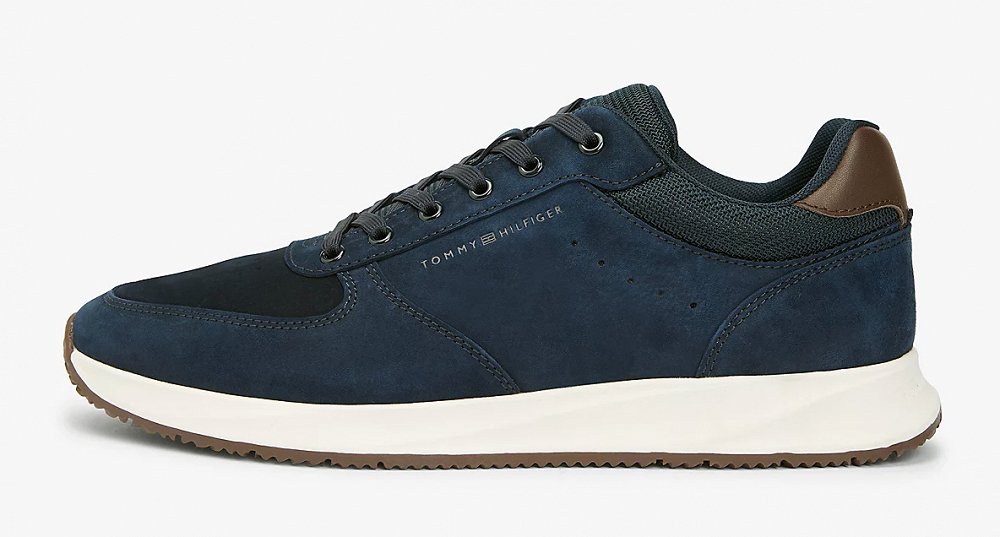 Tommy Hilfiger Ανδρικό Δερμάτινο Sneaker FM0FM05724 DW5 Μπλε