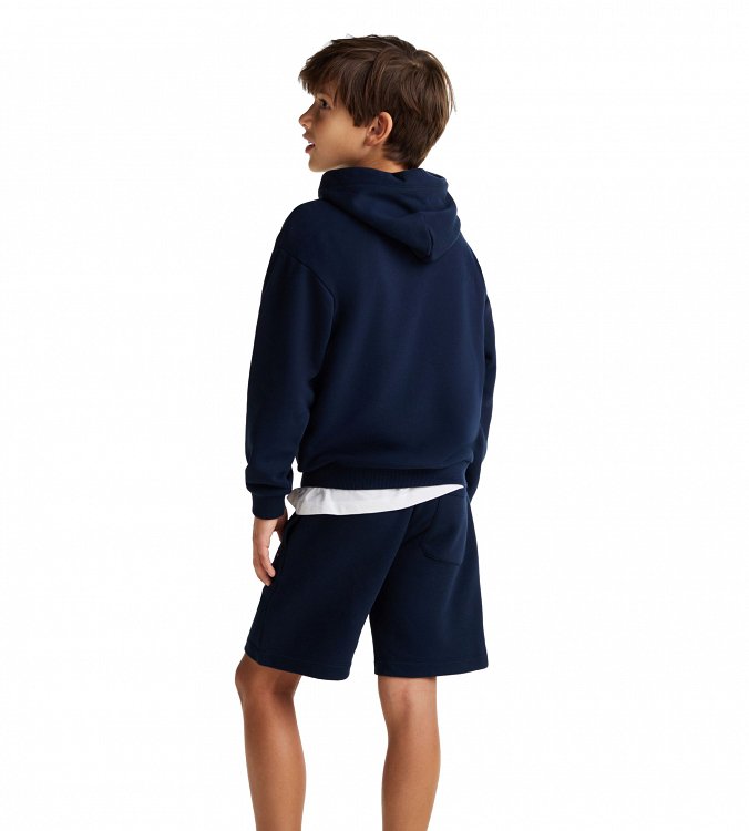 Tommy Hilfiger Kids Παιδικό Φούτερ Για Αγόρια KS0KS00595 C1G Μπλε