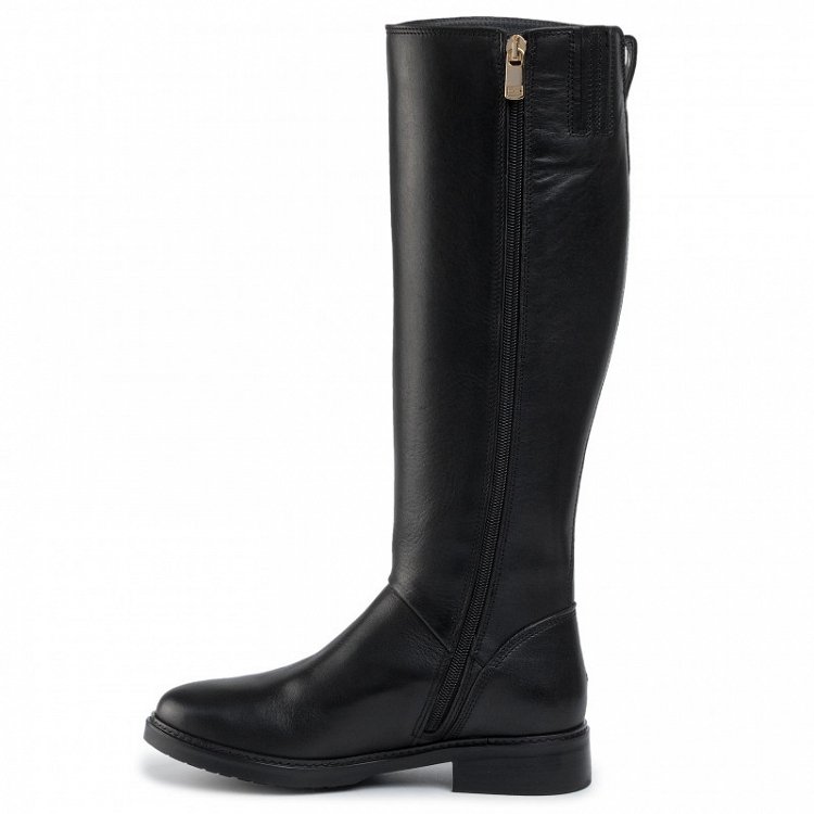 Tommy Hilfiger Essential Leather Longboot FW0FW04319 990 Black