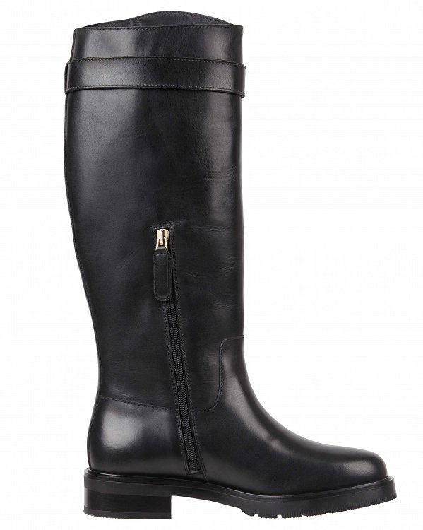 Tommy Hilfiger Th Monochromatic Long Bikerboot FW0FW07486 BDS Black