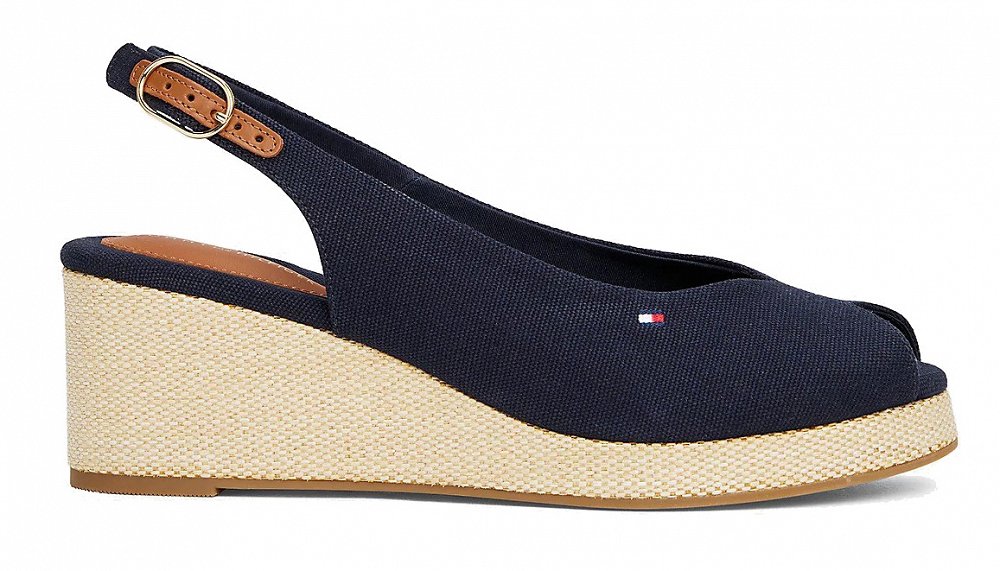 Tommy Hilfiger Flag Mid Wedge Espadrille FW0FW08595 DW5 Μπλε