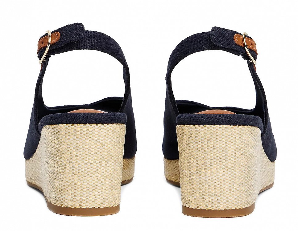 Tommy Hilfiger Flag Mid Wedge Espadrille FW0FW08595 DW5 Μπλε