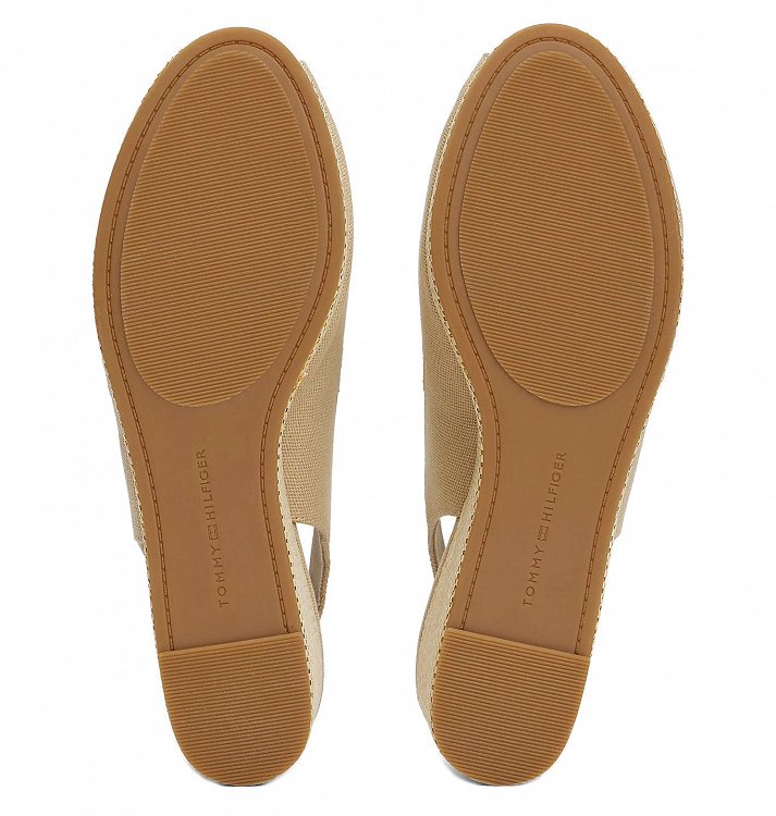 Tommy Hilfiger Flag Mid Wedge Espadrille FW0FW08595 ACC Μπεζ