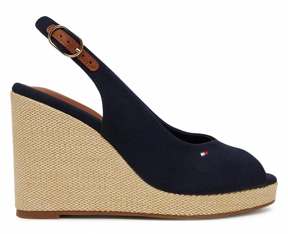Tommy Hilfiger Flag High Wedge Espadrille FW0FW08597 DW6 Μπλε