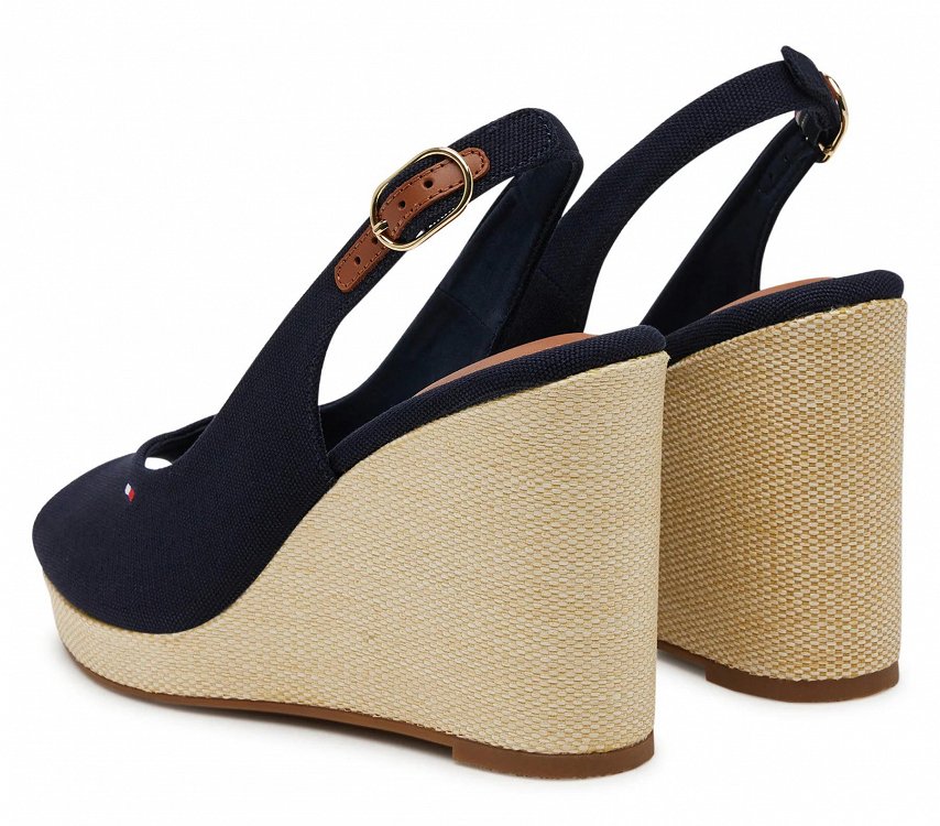Tommy Hilfiger Flag High Wedge Espadrille FW0FW08597 DW6 Μπλε