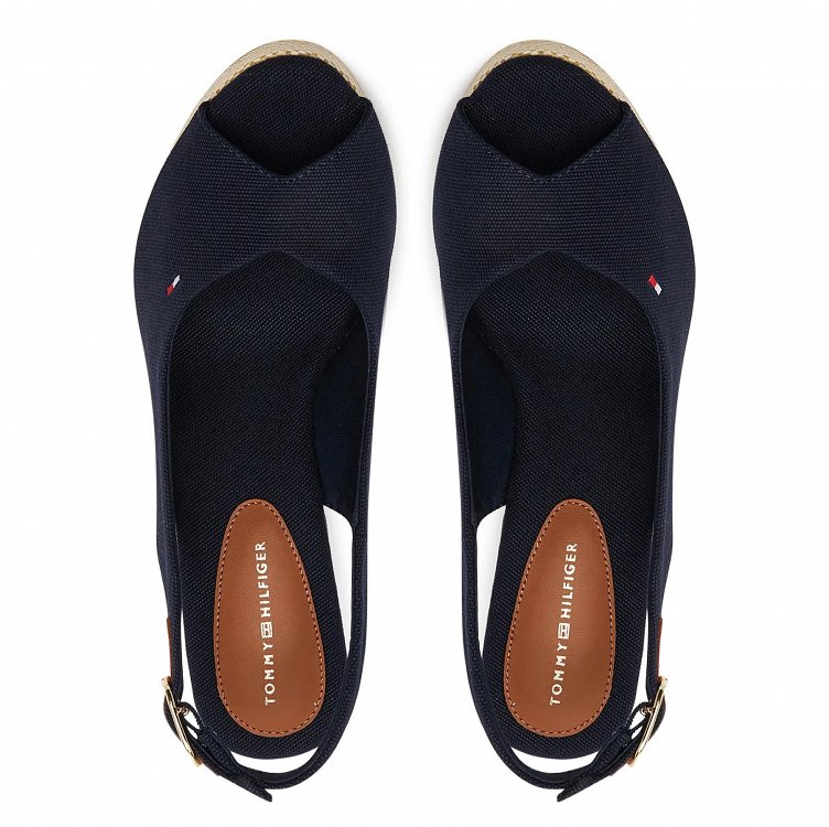 Tommy Hilfiger Flag High Wedge Espadrille FW0FW08597 DW6 Μπλε