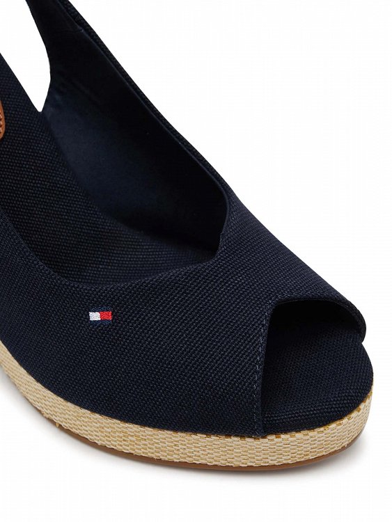 Tommy Hilfiger Flag High Wedge Espadrille FW0FW08597 DW6 Μπλε
