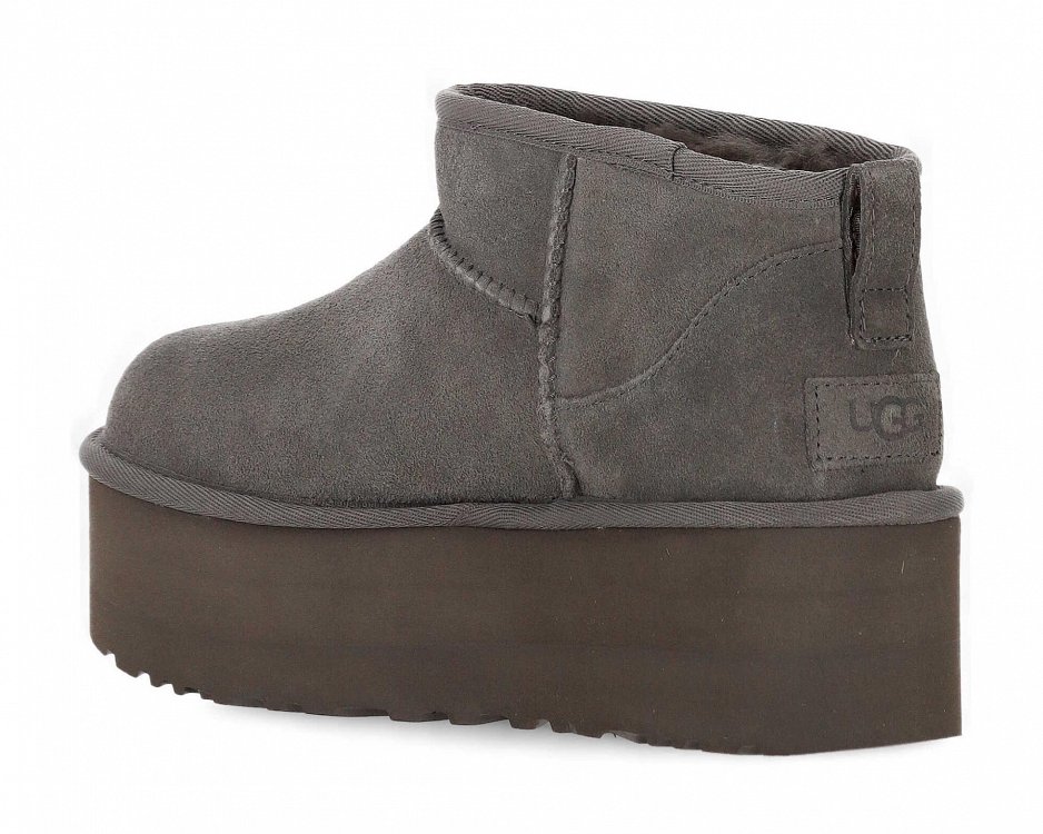 UGG W Classic Ultra Mini Platform 1135092 CHRC Γκρι