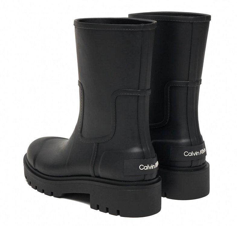Calvin Klein Γυναικεία Γαλότσα Mid Rainboot YW0YW02004 BEH Μαύρο