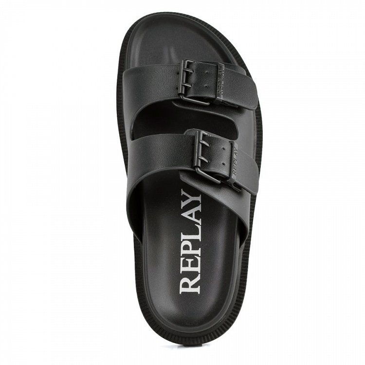 Replay Γυναικείο Flat Sandal Jade Color GWF5E.000.C0005S 0003 Μαύρο