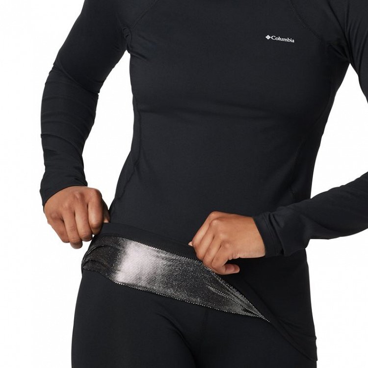 Columbia Γυναικεία Ισοθερμική Μπλούζα Midweight Stretch Long Sleeve Top Baselayer AL6763-011 Μαύρο