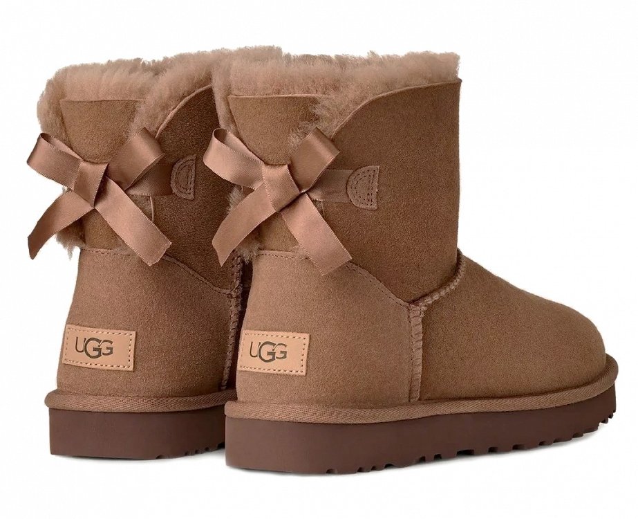 UGG W Mini Bailey Bow II 1016501 RYK Καφέ