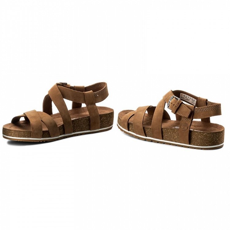 Timberland Sandals Malibu Waves Ankle 0A1MQR F13 Rust Nubuck