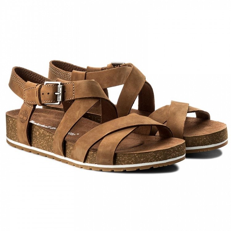 Timberland Sandals Malibu Waves Ankle 0A1MQR F13 Rust Nubuck