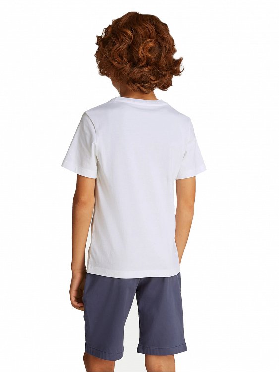 Calvin Klein Παιδικό T-Shirt Για Αγόρια IB0IB02456 YAF Λευκό