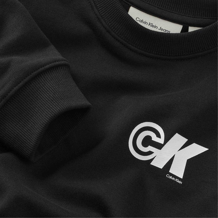 Calvin Klein Παιδική Μπλούζα Για Αγόρια IB0IB02545 BEH Μαύρο
