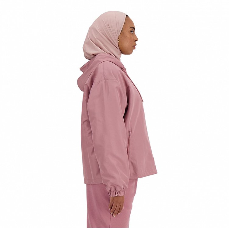 New Balance Iconic Collegiate Woven Jacket WJ41508 Ροζ
