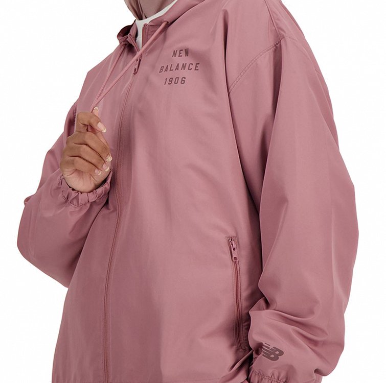 New Balance Iconic Collegiate Woven Jacket WJ41508 Ροζ