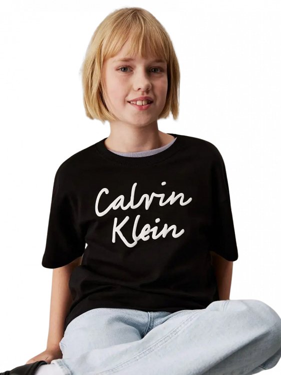 Calvin Klein Παιδικό T-Shirt Για Κορίτσια IG0IG02864 BEH Μαύρο