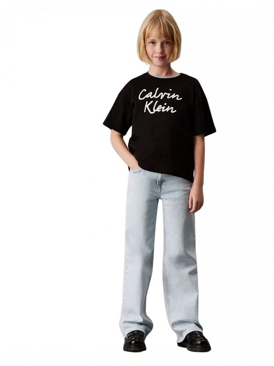 Calvin Klein Παιδικό T-Shirt Για Κορίτσια IG0IG02864 BEH Μαύρο