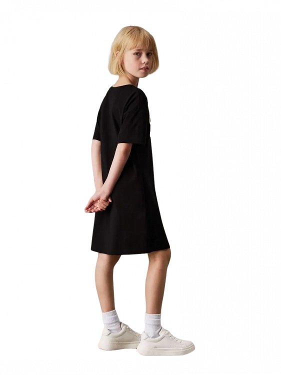 Calvin Klein Oversized T-shirt Φόρεμα Με Λογότυπο IG0IG02912 BEH Μαύρο